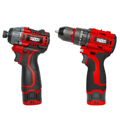 Attlas ATBL 16-Piece Set Impact Drill and Impact Driver - 1