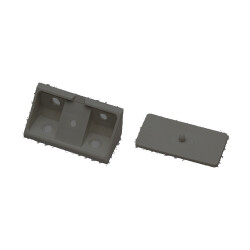 Ayder Corner Connector with Plastic Cover Black - 1
