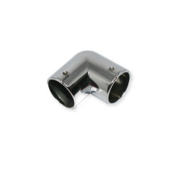 Ayder Flange Chrome Pipe L Type - 2