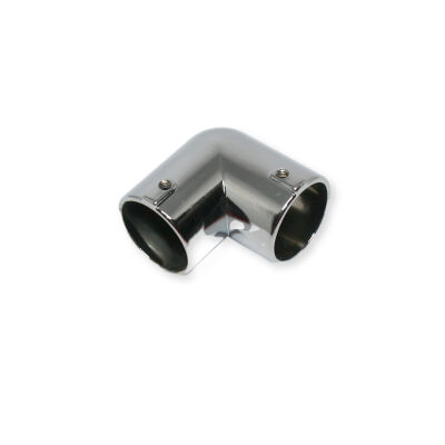 Ayder Flange Chrome Pipe L Type - 2