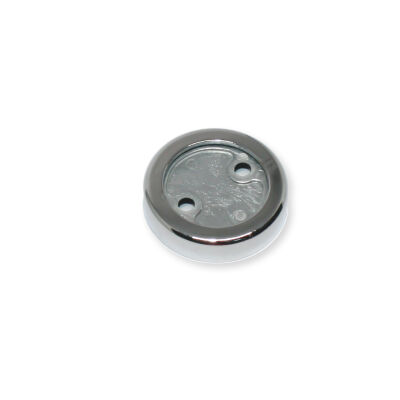 Ayder Flange Hanger Round Metal Base Chrome with Metal Cover - 2