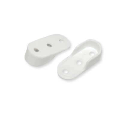 Ayder Flange Oval Plastic Flat White - 2