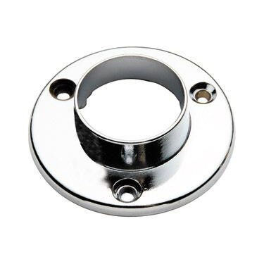 Ayder Flange Round Screwless Chrome - 1