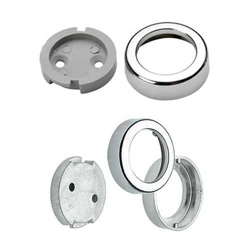 Ayder Metal Kapaklı Flanş Plastik Taban Krom