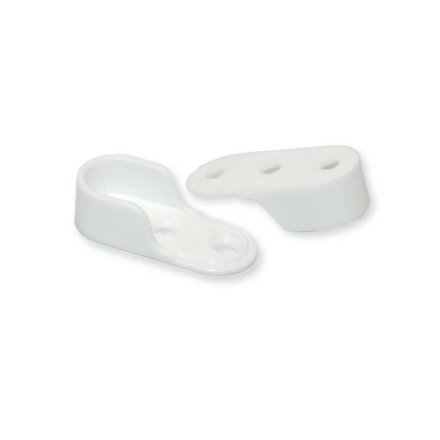 Ayder Flanş Oval Plastik Düz Beyaz