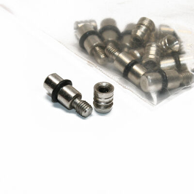 Ayder Metal Gasketed Shelf Pin Screwed 1Pack: 10 Pieces - 1