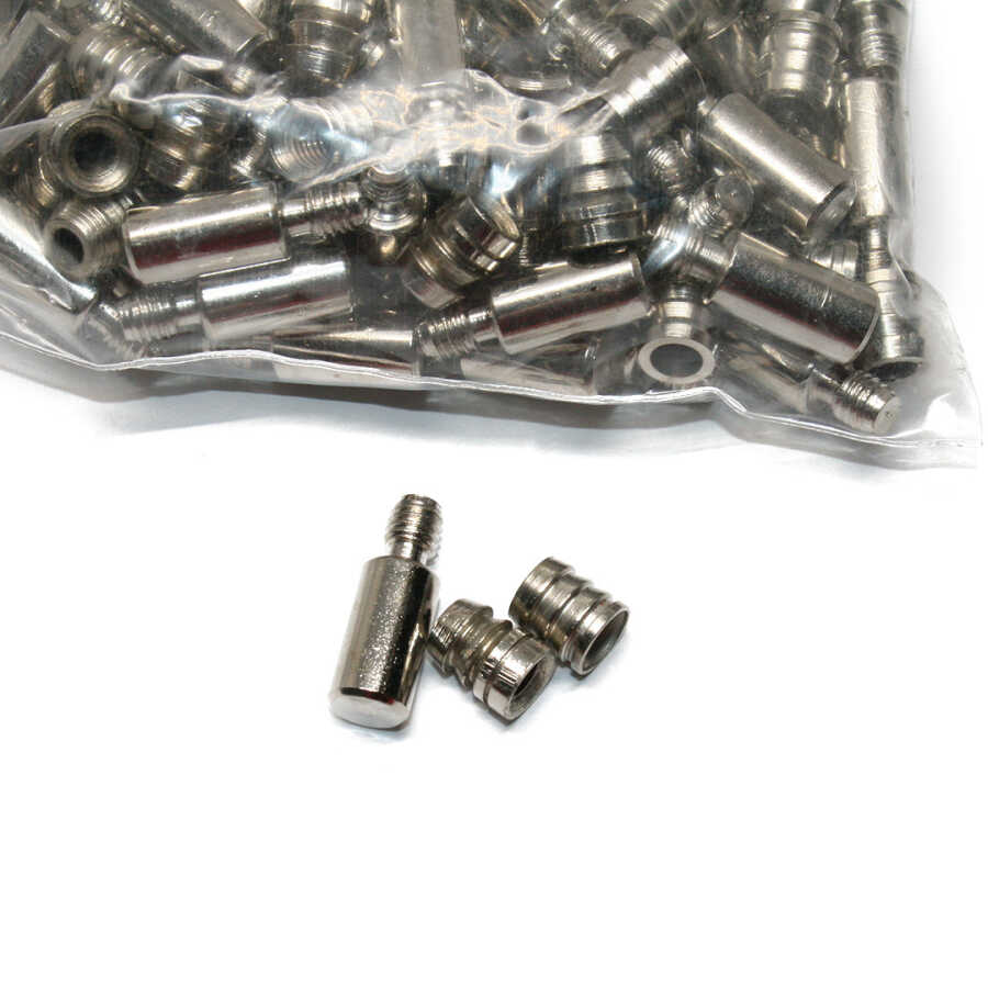 Ayder Metal Vidalı Raf Pimi Nikel 1 Paket 100 Adet