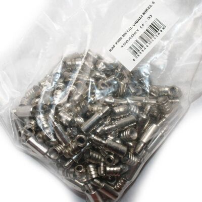 Ayder Metal Shelf Pin Screwed Nickel 6 1Pack: 100 Pieces - 2