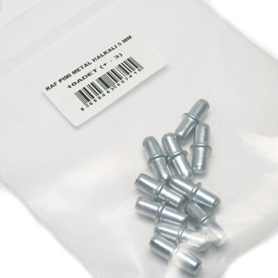 Ayder Metal Shelf Pin with Ring 5 Mm 1Pack: 10 Pieces - 2