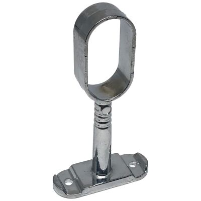 Ayder Pipe Flange Ellipse Open Chrome - 1