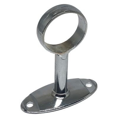 Ayder Pipe flange Round Luxury Open Chrome - 1