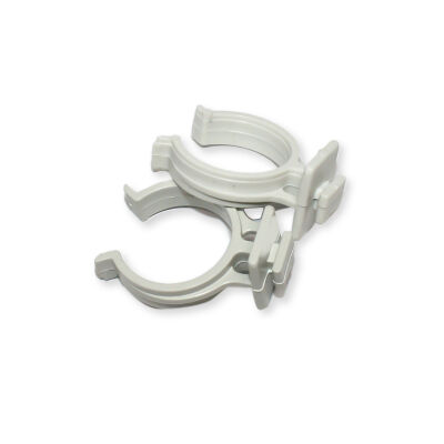 Ayder Plinth Clip Plastic Aluminium White - 1