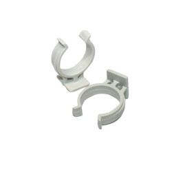 Ayder Plinth Clip Plastic Aluminium White - 2