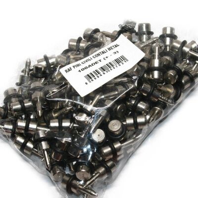 Ayder Studded Shelf Pin Gasketed Metal 1Pack: 100 Pieces - 2