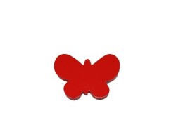 Baby Handle Butterfly Red Without Picture - Baby Art