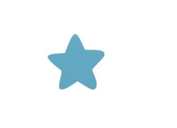 Baby Handle Star Blue Without Picture - Baby Art