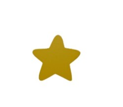 Baby Handle Star Gold Without Picture - Baby Art