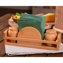 Bambum B0880 Elcoda - Salt Pepper Shaker with Napkin Holder - 2