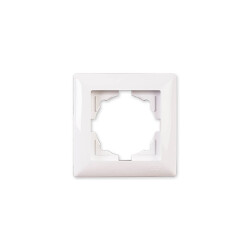 Baysan Visage Single Gang Frame - White - Günsan