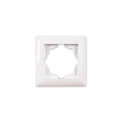 Baysan Visage Single Gang Frame - White - 1