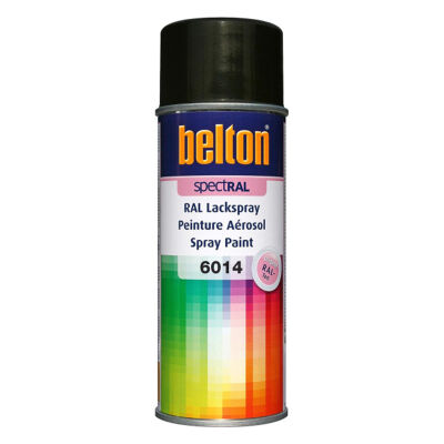 Belton Spray Paint Yellow Olive RAL6014 - 1