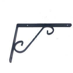 Beşel Raf Altı Ferforje No:3 230x160x20mm Siyah - Beşel