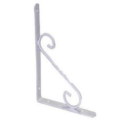 Beşel Under Shelf Wrought Iron No:3 230X160X20MM White - Beşel