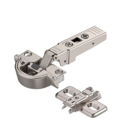 Blum Clip Frenli Düz, İnce Aluminyum Çerçeveli kapak Menteşesi, Taban Dahil - Blum