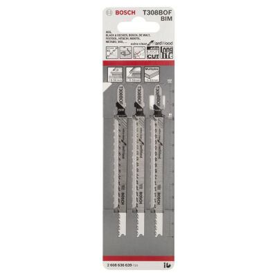 Bosch T308B Dekupaj Bıçağı 1Pk: 3 Adet - 1