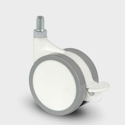 Burak 0651 FVB Mobilya Tekeri Dar Gövde Civatalı Frenli - 1