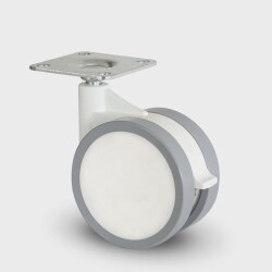 Burak 0652 Pvb Furniture Caster 652 Gray with Narrow Body Table - Burak