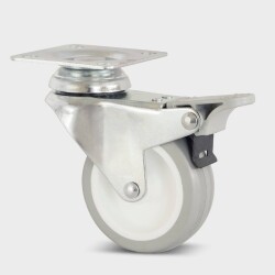 Burak 0752 Fhg Tray Caster Wheel Wheel Tray with Brake Gray - Burak