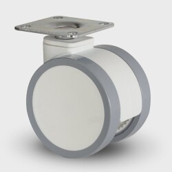 Burak 0772 Pvb Tray Wheel Decorative 075 White Gray - Burak