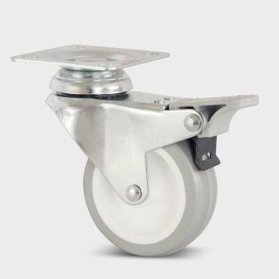 Burak 0752 FHG Tablalı Tekerlek Tablalı Frenli Gri - 1