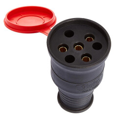 Bylion Rubber Extension Socket Three Phase 3x25A Female Black (KDPT) - Bylion