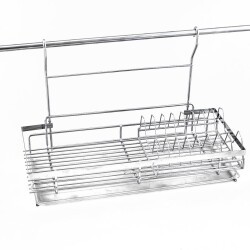 Çağdaş Baharatlık Ve Tabaklık Lamalı 56 cm Krom - Çağdaş
