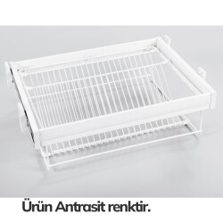 Çağdaş RA15 Antrasit Teleskopik Ayakkabılık Frenli 75Cm - 1