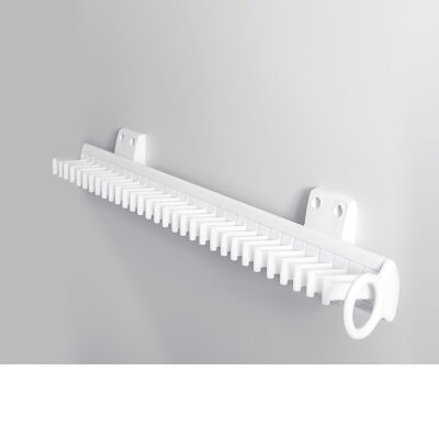 Çağdaş Sliding Plastic Tie Rack 12x45 White - 1