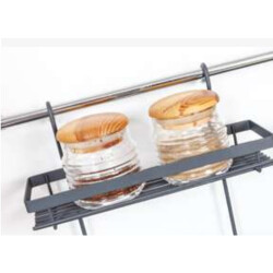 Çağdaş TH3 Spice Rack and Paper Towel Holder 25x33x16 cm Black - Çağdaş