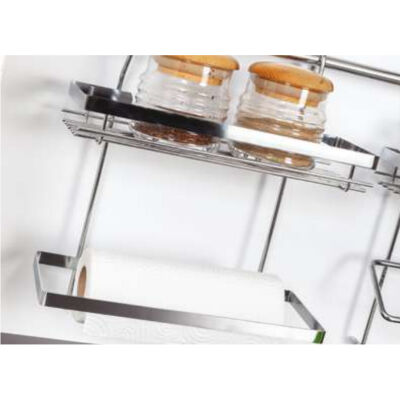 Çağdaş TH3 Spice Rack and Paper Towel Holder 25x33x16 cm Black - 2