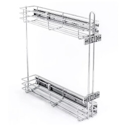 Çağdaş Yan Raylı Şişelik Ve Deterjanlık 20 cm Frenli Krom - 1