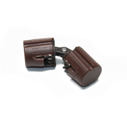 Ceam Folding Round Plastic Hinge, Brown, 14Mm - 2