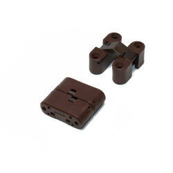 Ceam Menteşe Kırma Oval Kahve Plastik 33x1 - Ceam