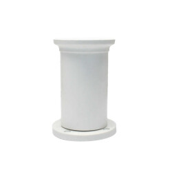 Çelebi Plastik AyakJumbu Elif 10Cm Yuvarlak Tabla Beyaz - Çelebi