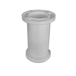 Çelebi Plastik AyakJumbu Elif 12Cm Yuvarlak Tabla Beyaz - Çelebi