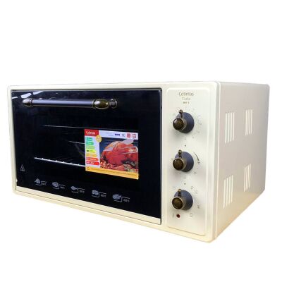 Çetintaş SMXF5 RK Maxi Fırın 45Lt Cam Panel Krem - 3