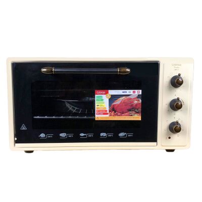Çetintaş SMXF5 RK Maxi Fırın 45Lt Cam Panel Krem - 1