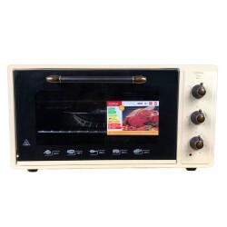 Cetintas SMXF5 RK Maxi Oven 45Lt Glass Panel Cream - Çetintaş