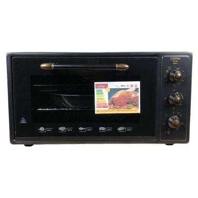 Çetintaş SMXF5 RS Maxi Fırın 45Lt Cam Panel Siyah - 1