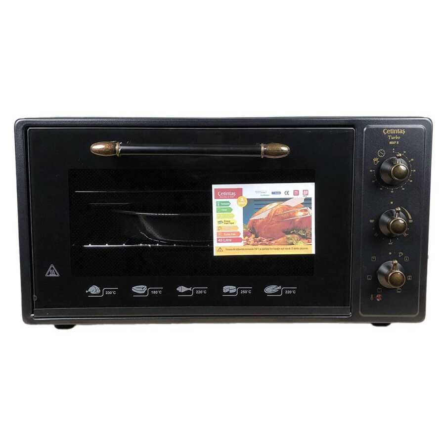 Çetintaş SMXF5 RS Maxi Fırın 45Lt Cam Panel Siyah